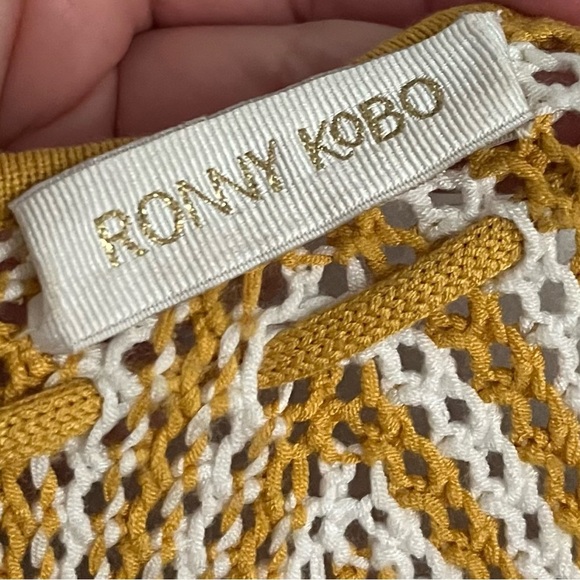 Ronny Kobo • Chantal Canary Yellow Knit Halter Dress - Picture 6 of 8